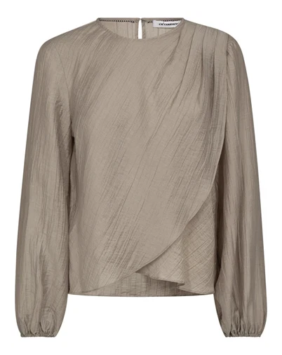  Co'couture - Conny CC Drape Bluse - Mink 